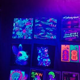 熒光貼紙噴畫印刷定制